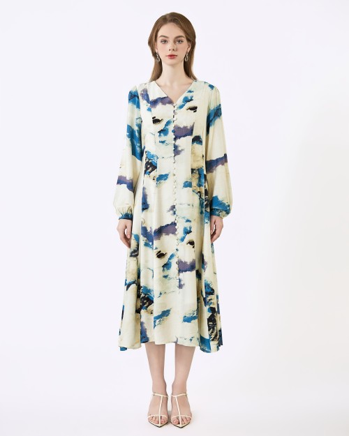 SIXDO G-Blue Woven Loose Dress